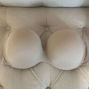 Nude strapless bra
